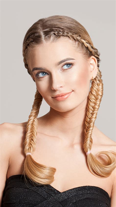 ideas  style  french braids  color extensions