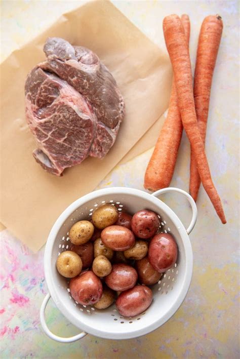 Instant Pot Beef Bourguignon - Garnished Plate