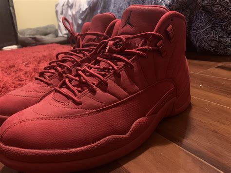 Red suede Jordan 12s : r/Shoes