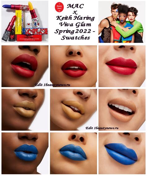 Новые губные помады MAC x Keith Haring Viva Glam Spring 2022 ...