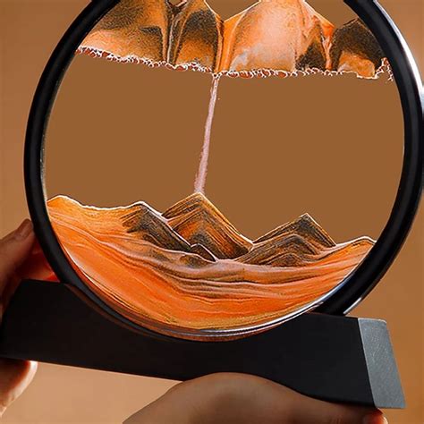 moving sand art sandscapes decorative picture glass showpiece home