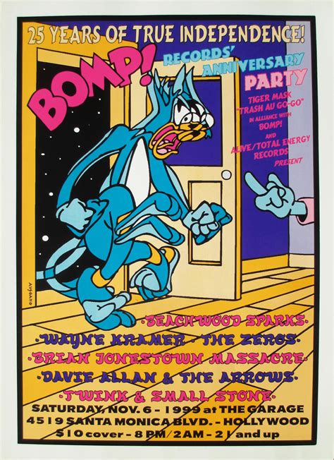 bomp  anniversary party poster anthony ausgang