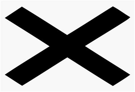 X Black Png, Transparent Png - kindpng