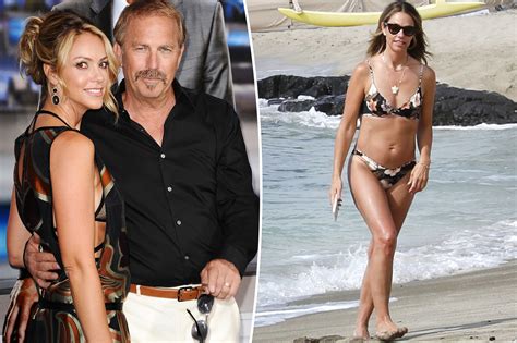 Kevin Costner's estranged wife snapped on vacation with his friend