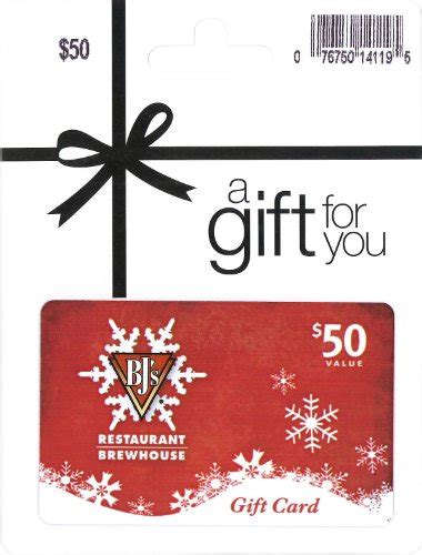 BJ's Restaurant Holiday Gift Card $50 - Shop GiftCards