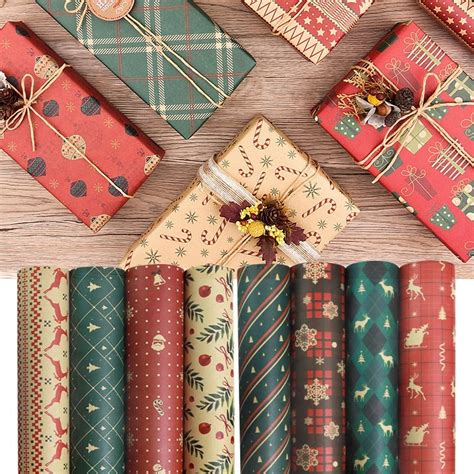 Papel De Embrulhar Presente - 50*70cm Papel De Embrulho De Presente De Natal De - Escorrega o Preço