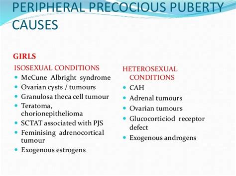 Precocious puberty