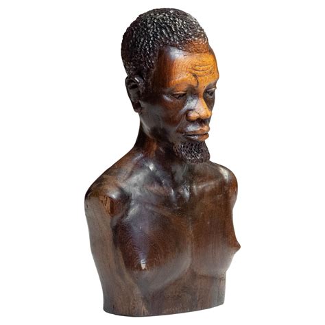 Large Carved Bust of African Man For Sale at 1stDibs | large african