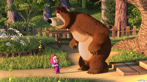 marsha   bear  animation kids series film wallpaper
