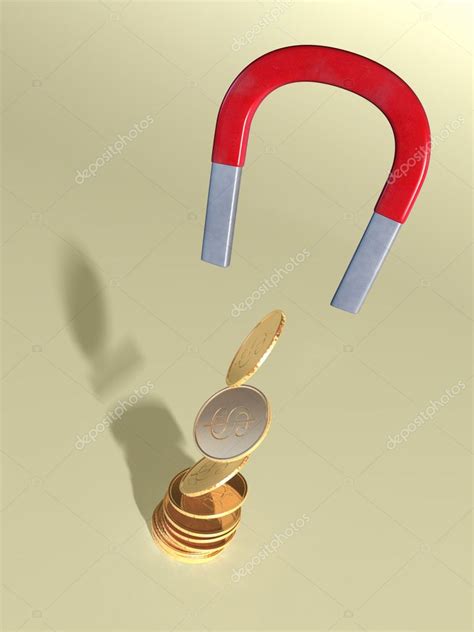 Magnet and coins — Stock Photo © Andreus #2508782