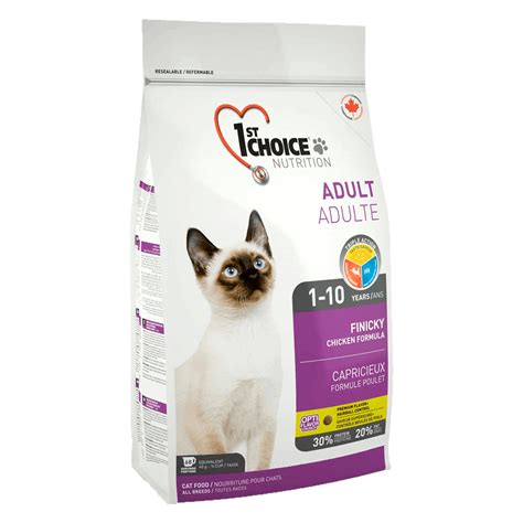 1st Choice Cat Adult Finicky, 5,44 кг - корм для активных и ...