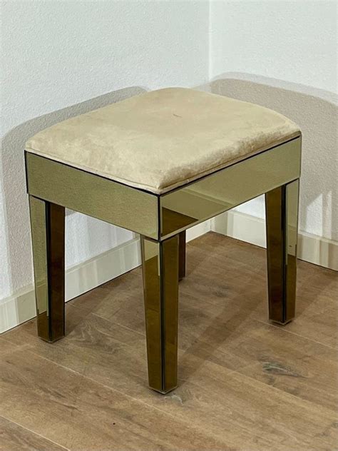 champagne gold vanity stool