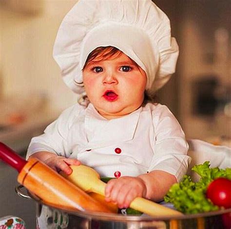 foto deretan koki cilik  super menggemaskan foto