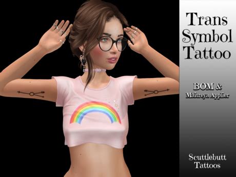 Second Life Marketplace - .::Scuttlebutt::. Trans Symbol Tattoo