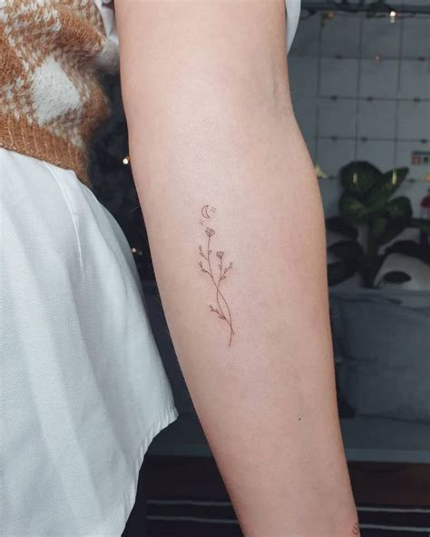 Fine Line Flower Tattoo Sleeve at Bridget Mireles blog