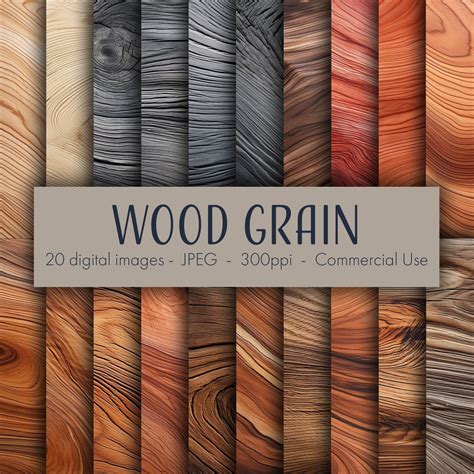 wood grain digital images printable digital paper instant