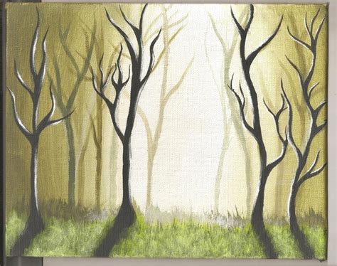 Mystical Forest Painting at PaintingValley.com | Explore collection of ...