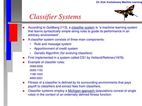 classifier systems powerpoint    id