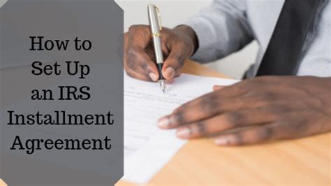 how to set up installment agreement with irs