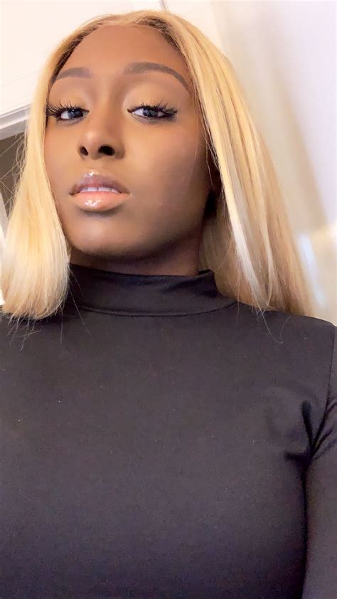 Black & Blonde | Black and blonde, Neck dress, Blonde