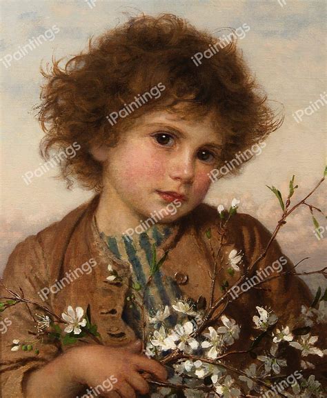 Spring Blossom Painting by Sophie Anderson Reproduction | iPaintings.com