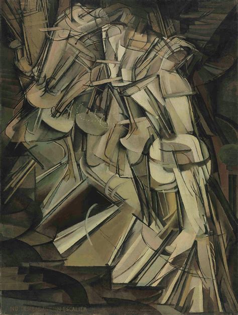 Marcel Duchamp's Nude Descending a Staircase, No. 2 1821 Painting by ...