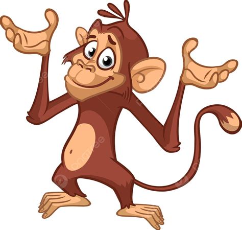 cartoon monkey scratching head