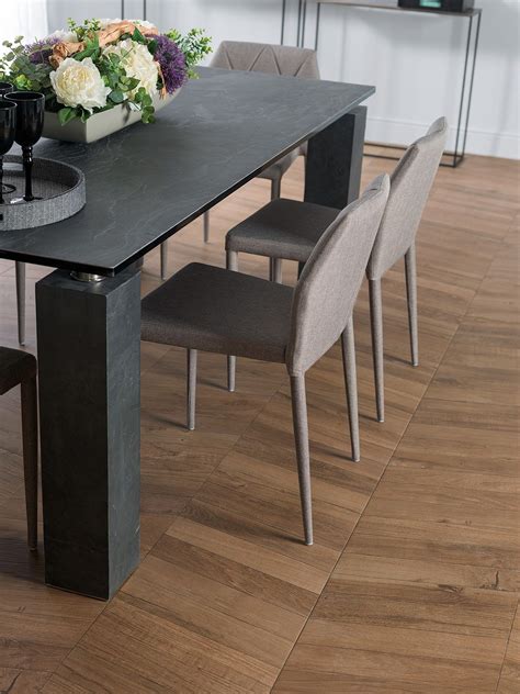 Porcelain stoneware wall/floor tiles with wood effect VIENA COGNAC PAR