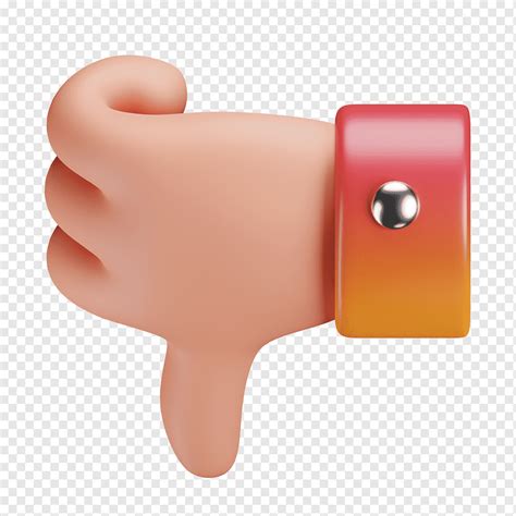 Pulgar, abajo, 3D, icono, png | PNGWing