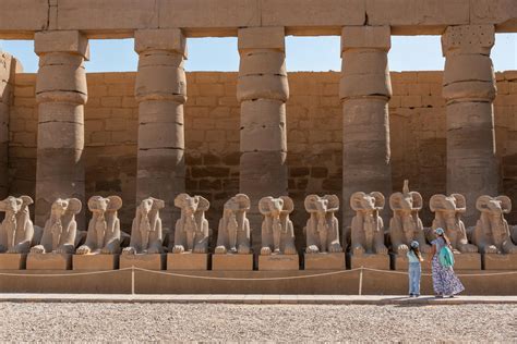precinct  amun  karnak temple complex luxor egypt  stock photo