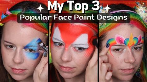 popular face paint designs youtube