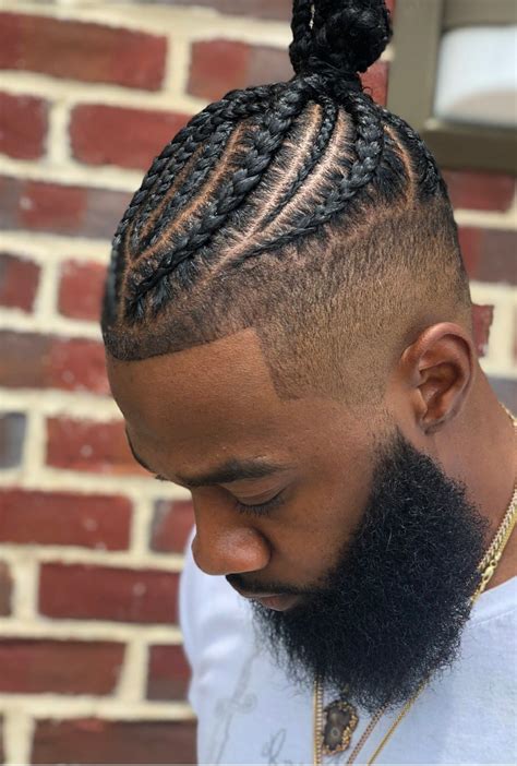 cornrow braids for men with fade