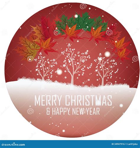 Merry Christmas and Happy New Year Stock Vector - Illustration of naked
