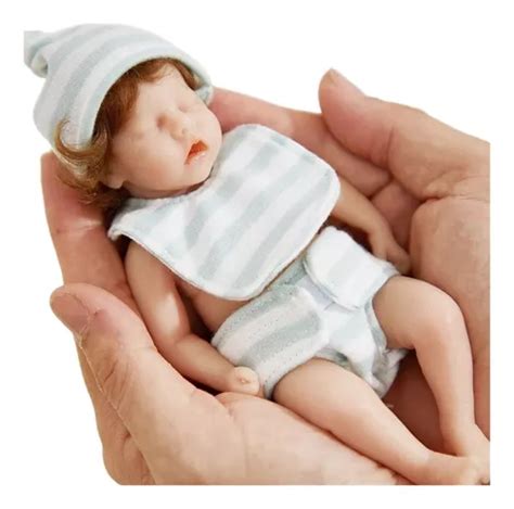 Mini Bebê Reborn Para Comprar - Mini Bebê Reborn Silicone Sólido Realista 15cm. | Parcelamento sem juros