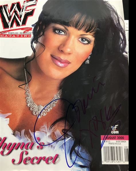 Chyna signed WWF Magazine (August 2000) – Signed By Superstars