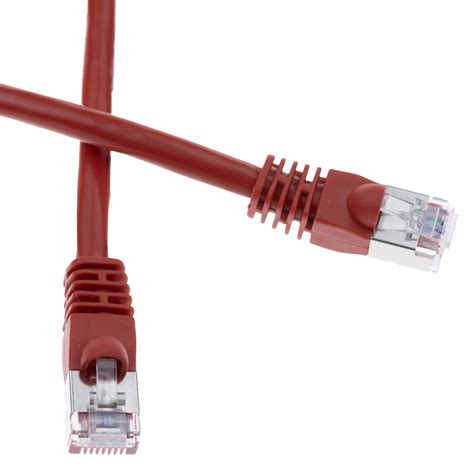 Panduit 5FT Cat6A 10GbE Shielded (S/FTP) Snagless Patch Cable 26AWG — Red (10-Pack) (UTPSP-C6A-STP-5FT-RD-10PK)