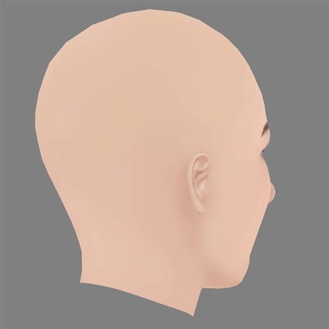 Mariya Poezzhaeva Head - No Hair - Low Poly Head for Game 3D Model by