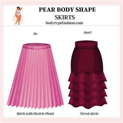 How to Choose Skirts for Pear Body Shape - Fashion for Your Body Type