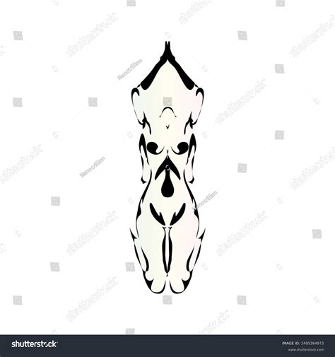 Flat Cartoon Nude Woman Praying Sketch Stock Illustration 2495364973