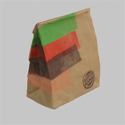 Burger King Bag 3D Model $14 - .max .obj .unknown - Free3D