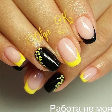Черно желтый френч (65 фото)