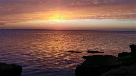 Рассвет Черное море. Одесса. Пляж Лагуна. Релакс. Морской бриз. Шум ...