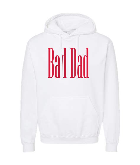 Bad Dad Guitar - Bad Dad Collection - White Hoodie – MerchBooth.com