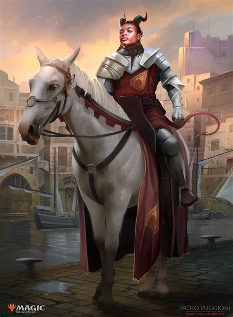 Magic the Gathering - The Knight - Paolo Puggioni - Concept Art ...