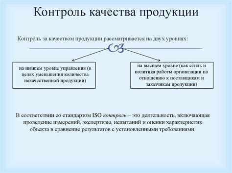 Контроль качества продукции - презентация онлайн