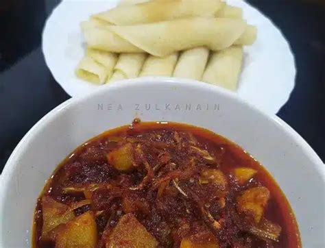 Resepi Lempeng Kosong dengan Sambal Bilis Kentang • Resepi Bonda