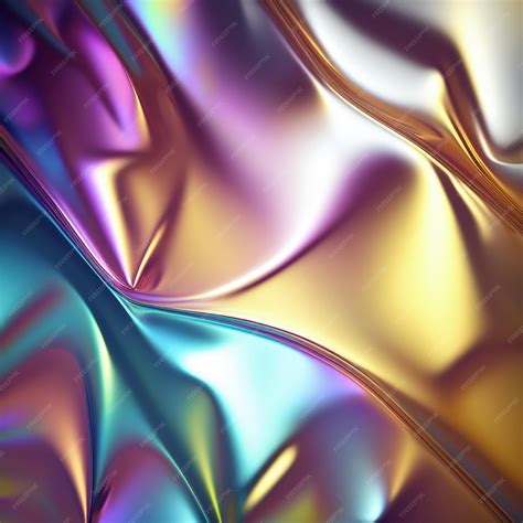 premium photo abstract  shiny holographic metallic texture background