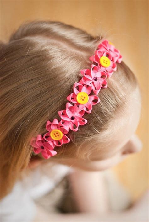 ribbon flower headband tutorial sew mccool diy ribbon flowers ribbon