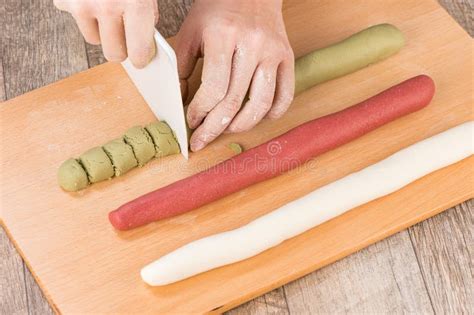 Japanese Dango Multicolor Dessert Wirh Sweet Soy Sauce. Stock Photo ...