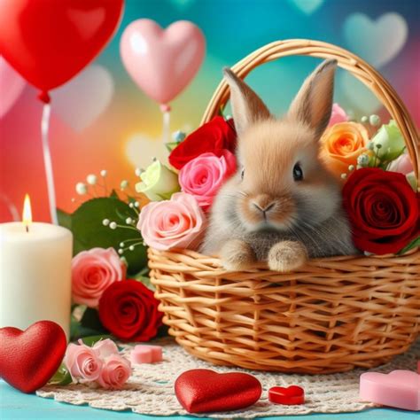 Valentine's Bunnies Free Stock Photo - Public Domain Pictures